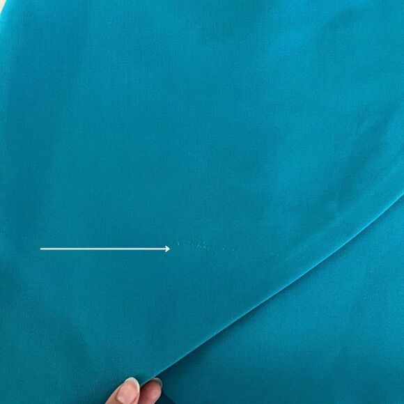 Alice + Olivia Womens Size 2 Blue Dasia Faux Wrap Mini A Line Skirt FLAWED - Picture 14 of 14